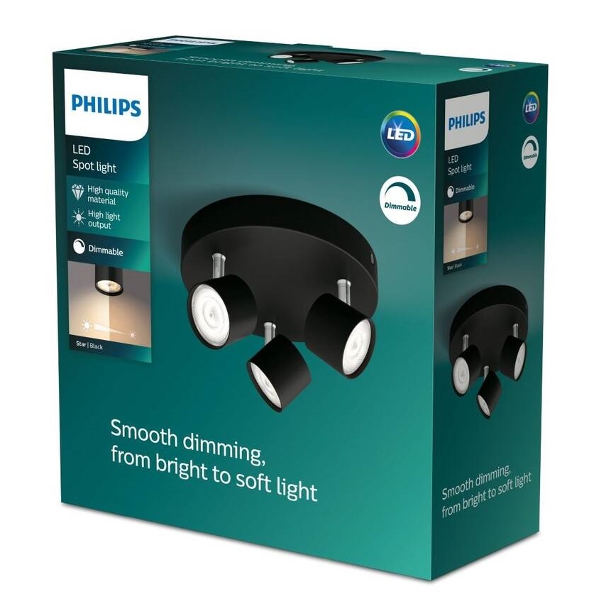 Philips - Φωτιστικό σποτ Dimming LED 3xLED/4,5W/230V