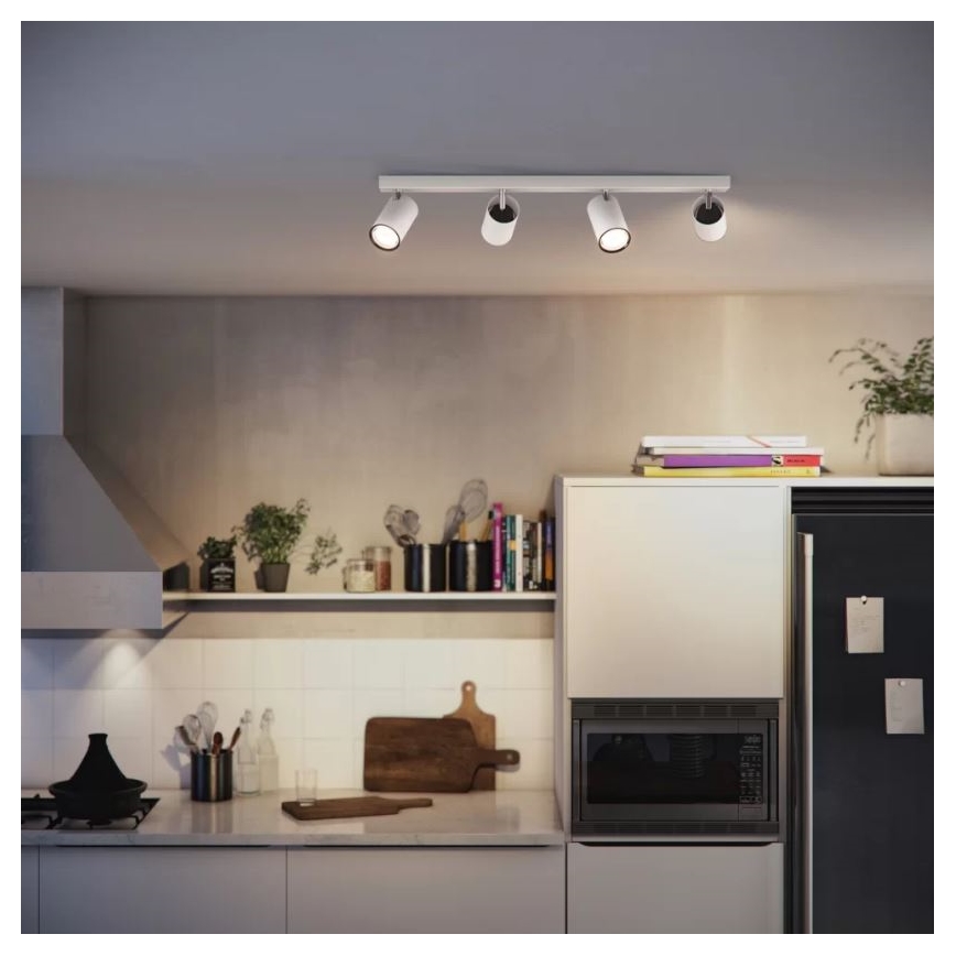 Philips - Φωτιστικό σποτ 4xGU10/5,5W/230V