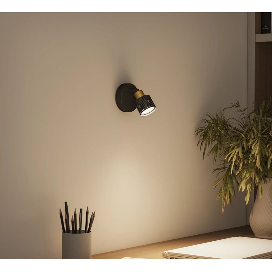 Philips - Φωτιστικό σποτ NIALL 1xGU10/5W/230V μαύρο/χάλκινο