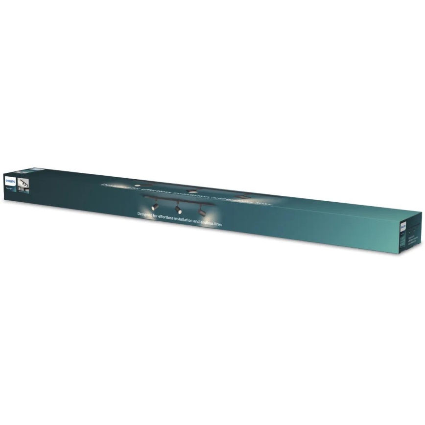 Philips - Φωτιστικό σποτ σε σύστημα ράγας EASYLINK 3xGU10/7W/230V 1m μαύρο