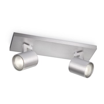 Philips - Φωτιστικό σποτ RUNNER 2xGU10/20W/230V