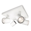 Philips - Φωτιστικό σποτ RUNNER 4xGU10/20W/230V λευκό