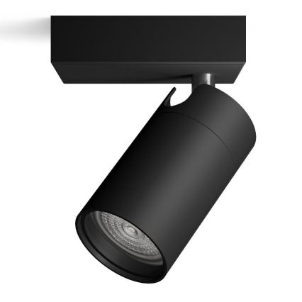 Philips - Φωτιστικό σποτ μπάνιου IDRIS 1xGU10/5W/230V IP44 μαύρο