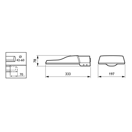 Philips - Φωτιστικό δρόμου LED CORELINE MALAGA LED/25W/230V 4000K IP65