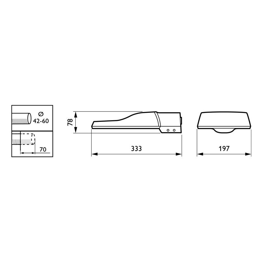 Philips - Φωτιστικό δρόμου LED CORELINE MALAGA LED/25W/230V 4000K IP65