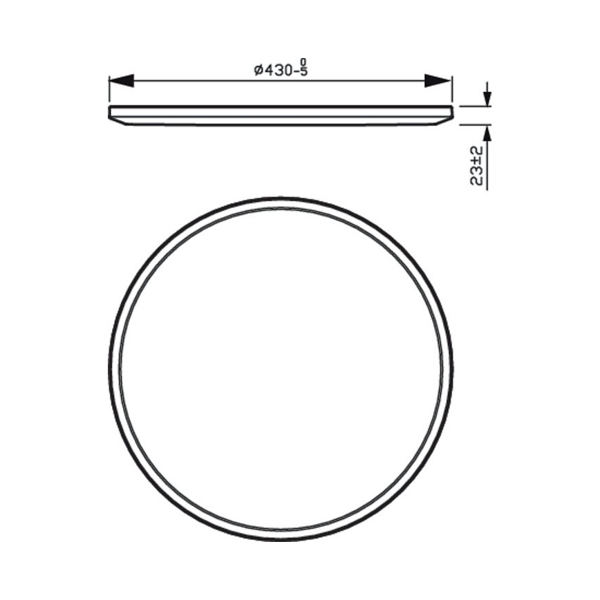 Philips - Φωτιστικό οροφής LED Dimmable SCENE SWITCH LED/22W/230V