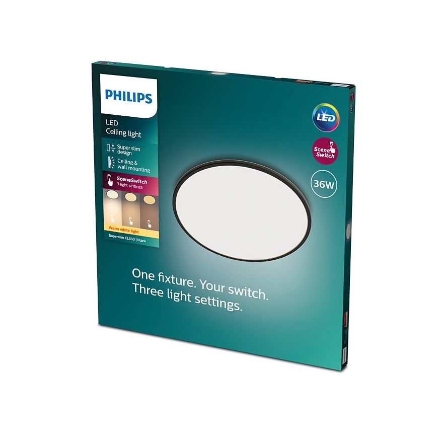 Philips - LED Dimmable φωτιστικό οροφής SCENE SWITCH LED/36W/230V