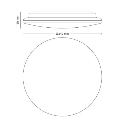 Philips - Φωτιστικό οροφής LED MOIRE LED/10W/230V 2700K Ø 24 εκ.