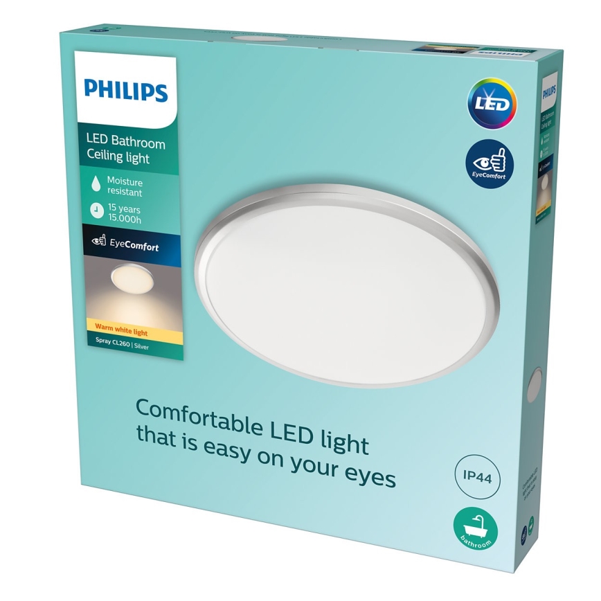 Philips - LED Φωτιστικό οροφής μπάνιου LED/17W/230V IP44