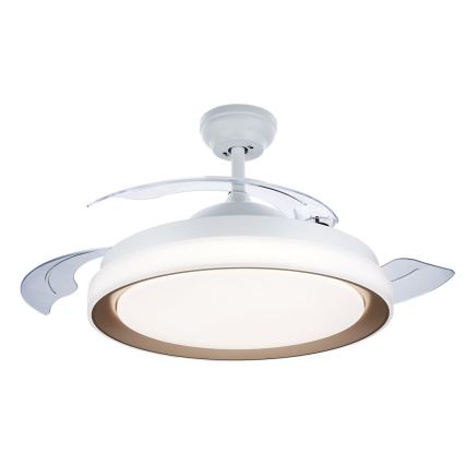 Philips-Φωτιστικό οροφής LED με ανεμιστήρα LED/35W/230V 5500/4000/2700K + τηλεχειριστήριο χρυσαφί