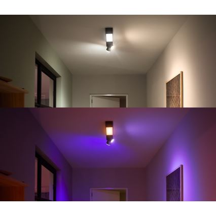 Philips - Ρυθμιζόμενο σημειακό φωτιστικό LED RGBW Hue CENTRIS LED/11W/230V + 2xGU10/5,7W