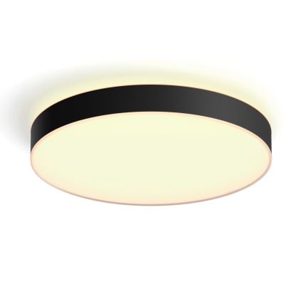 Philips - Ρυθμιζόμενο LED φωτιστικό οροφής Hue LED/48W/230V 2200-6500K διάμ. 551 mm μαύρο + τηλεχειριστήριο