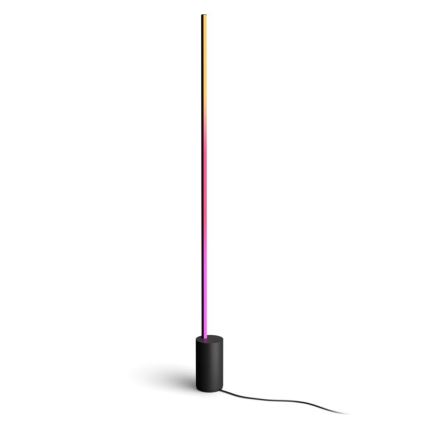 Philips - Ρυθμιζόμενο επιδαπέδιο φωτιστικό LED RGBW Hue SIGNE LED/29W/230V 2000-6500K μαύρο