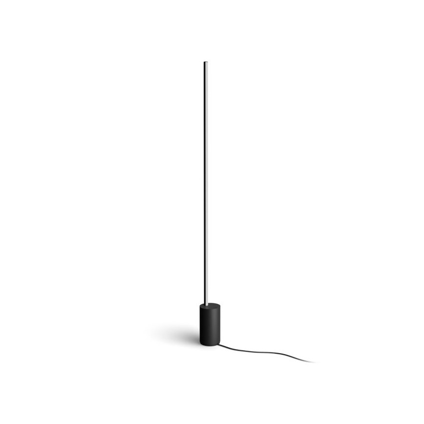 Philips - Ρυθμιζόμενο επιδαπέδιο φωτιστικό LED RGBW Hue SIGNE LED/29W/230V 2000-6500K μαύρο