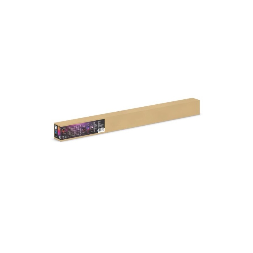 Philips - Ρυθμιζόμενο επιδαπέδιο φωτιστικό LED RGBW Hue SIGNE LED/29W/230V 2000-6500K μαύρο