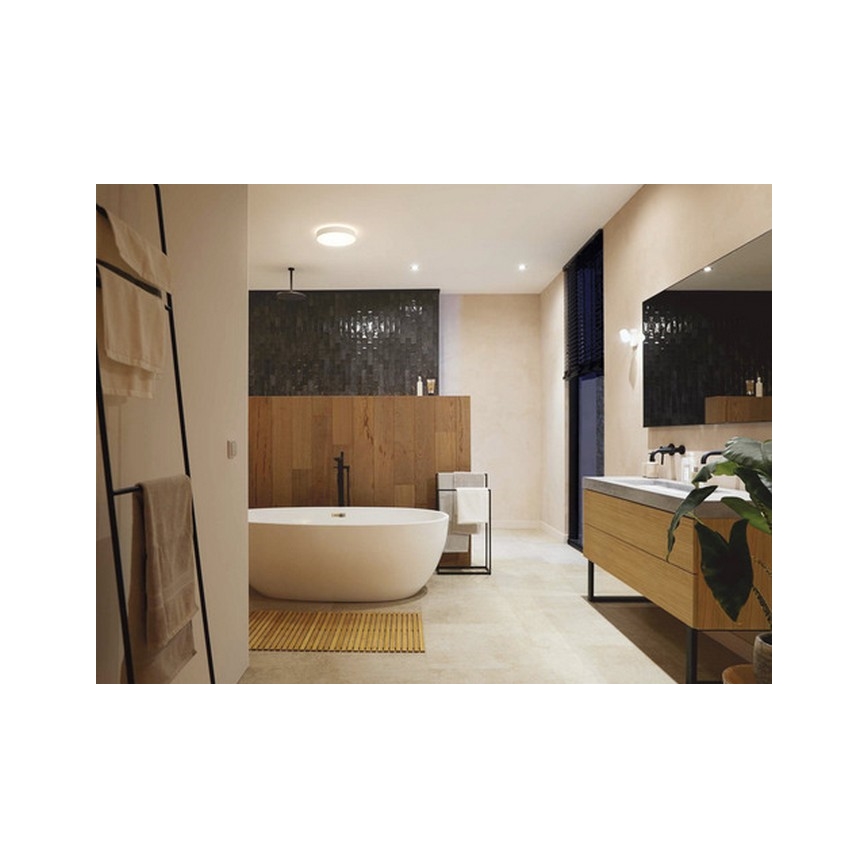 Philips - LED Ρυθμιζόμενο φωτιστικό μπάνιου Hue DEVERE LED/33,5W/230V IP44 διάμ. 425 mm 2200-6500K + τηλεχειριστήριο