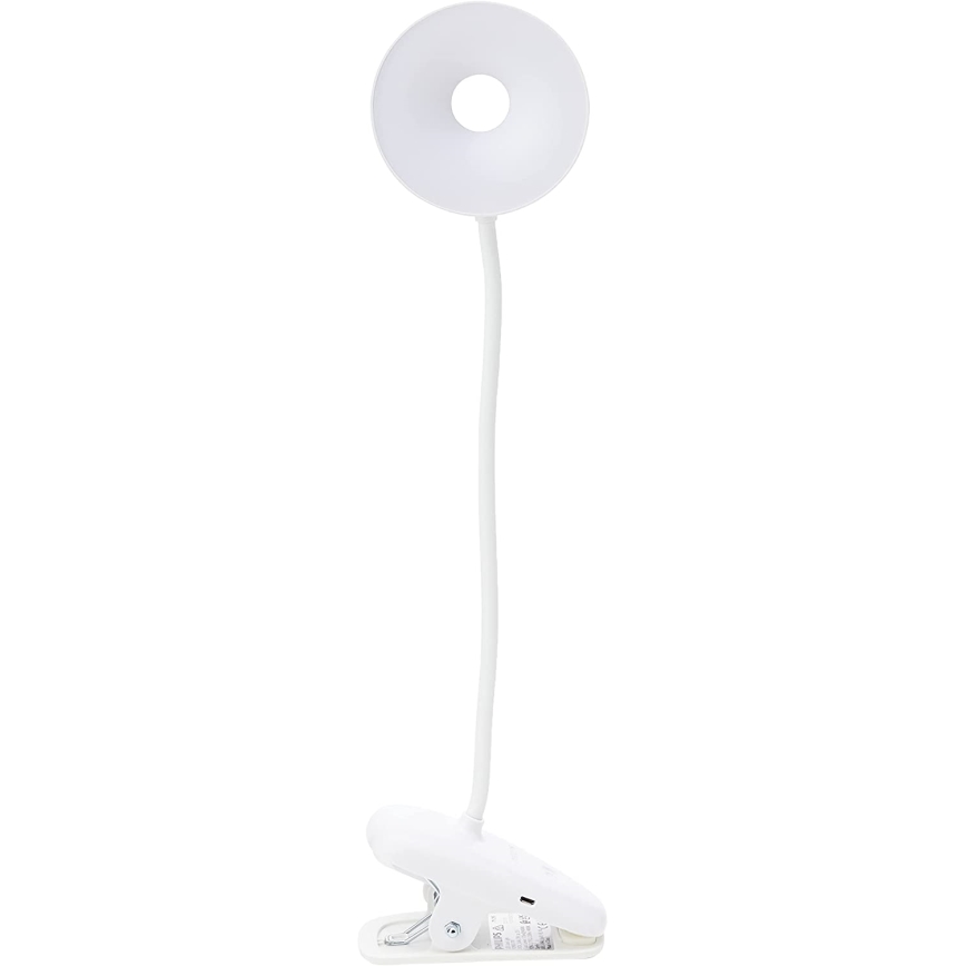 Philips - Ρυθμιζόμενος LED φωτισμός με κλιπ DONUTCLIP LED/3W/5V 1200 mAh CRI 90 λευκό