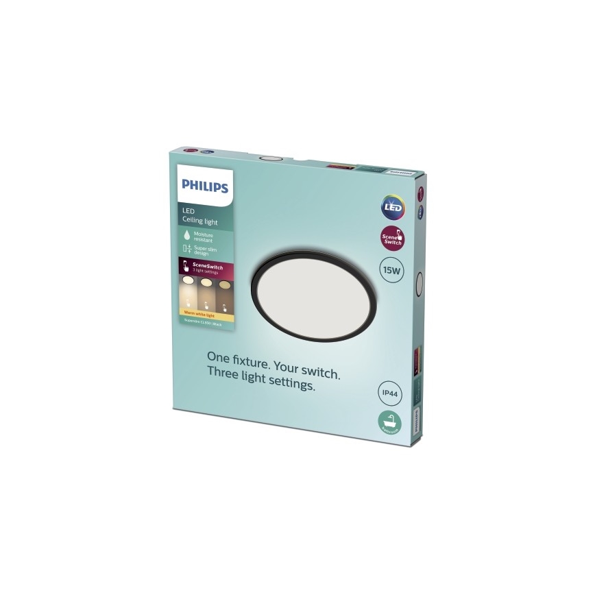 Philips - LED Dimmable φωτιστικό μπάνιου SCENE SWITCH LED/15W/230V IP44 2700K