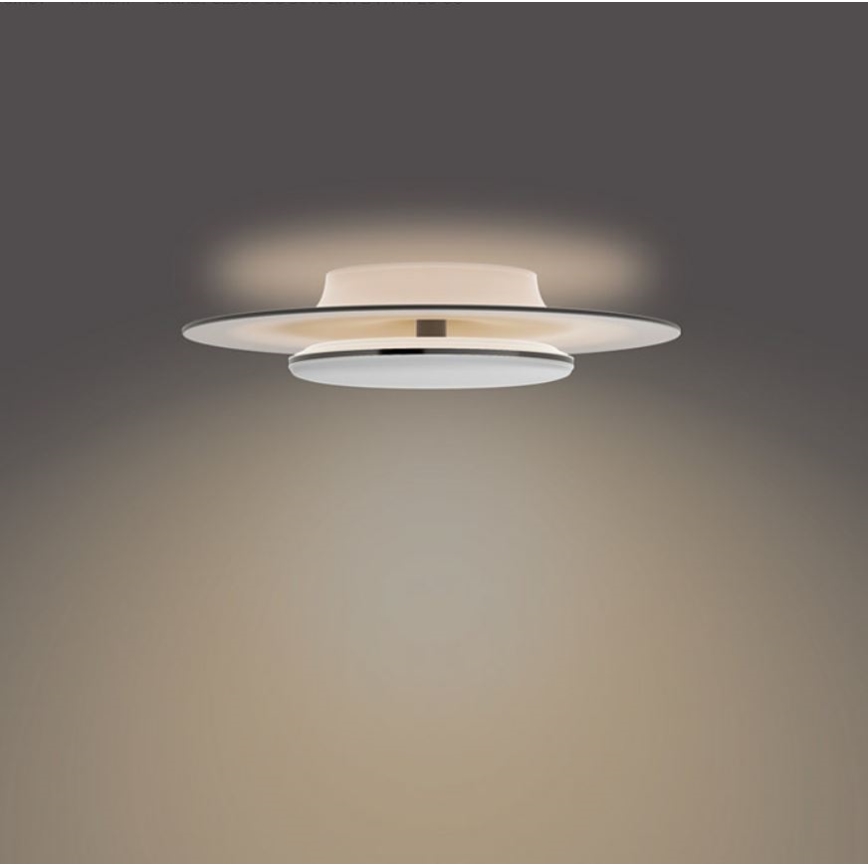 Philips- LED Dimmable φωτιστικό οροφής SCENE SWITCH LED/30W/230V 2700K μαύρο