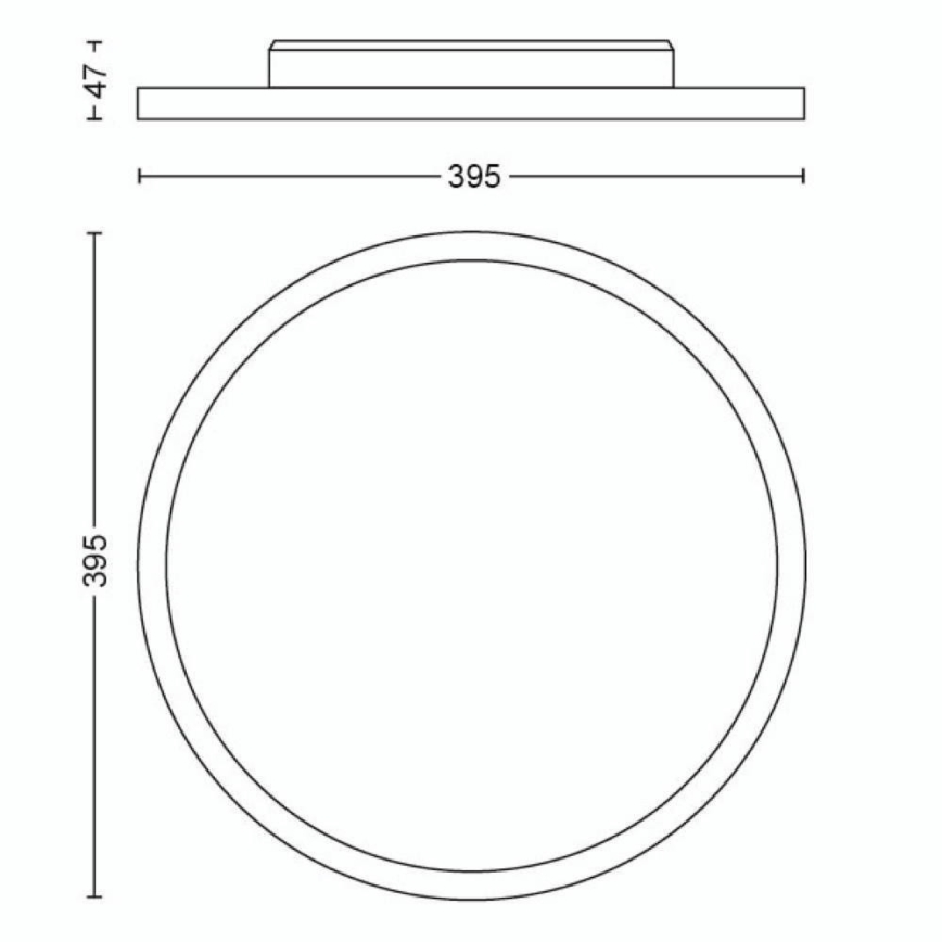 Philips - LED Dimmable φωτιστικό οροφής Hue LED/19W/230V 2200-6500K + τηλεχειριστήριο