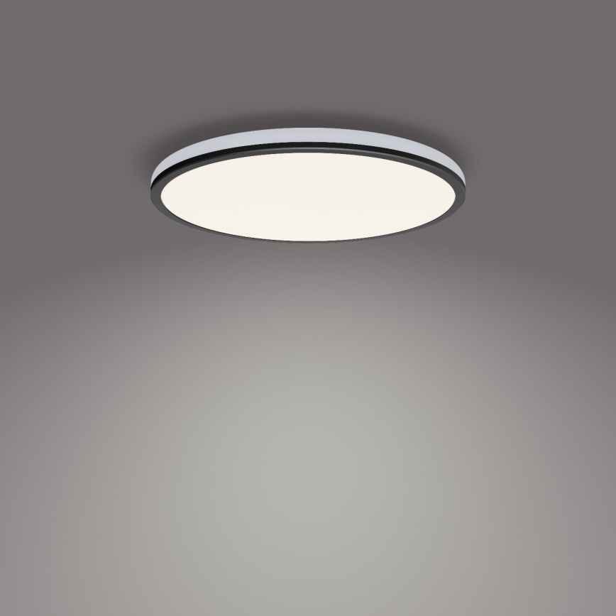 Philips - LED Dimmable φωτιστικό οροφής SCENE SWITCH LED/18W/230V διάμετρος 30 cm 4000K μαύρο