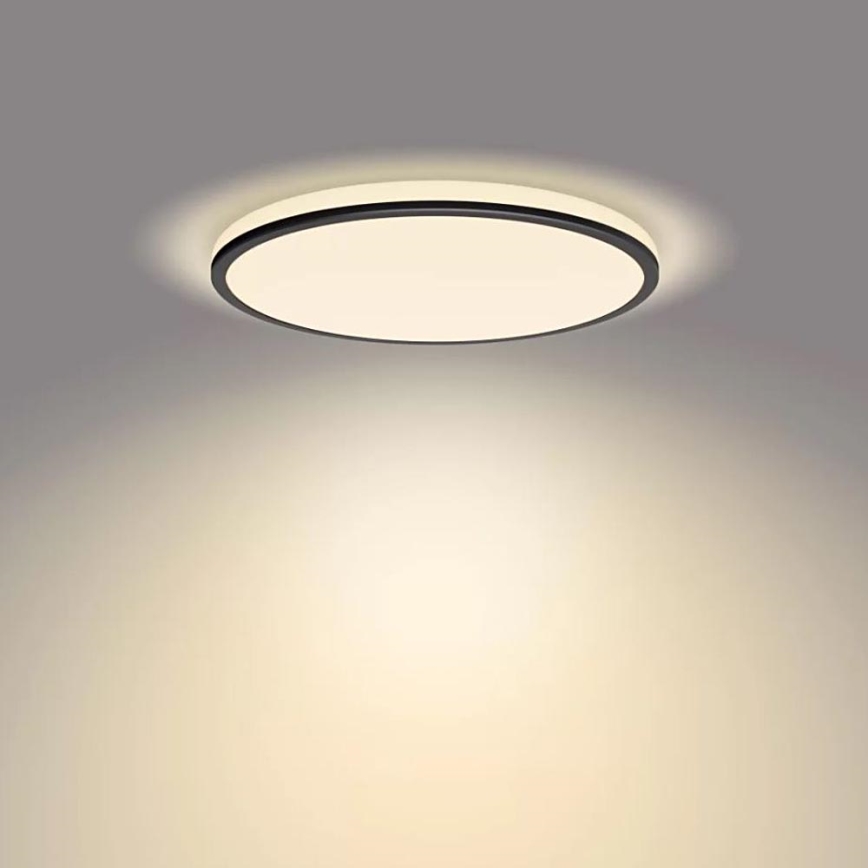 Philips - LED Dimmable φωτιστικό οροφής SCENE SWITCH LED/18W/230V διάμετρος 30 cm 2700K μαύρο