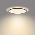 Philips - LED Dimmable φωτιστικό οροφής SCENE SWITCH LED/18W/230V διάμετρος 30 cm 2700K μαύρο
