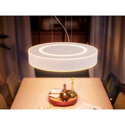 Philips - Led Dimmable κρεμαστό φωτιστικό οροφής Hue LED/33,5W/230V 2200-6500K λευκό + τηλεχειριστήριο