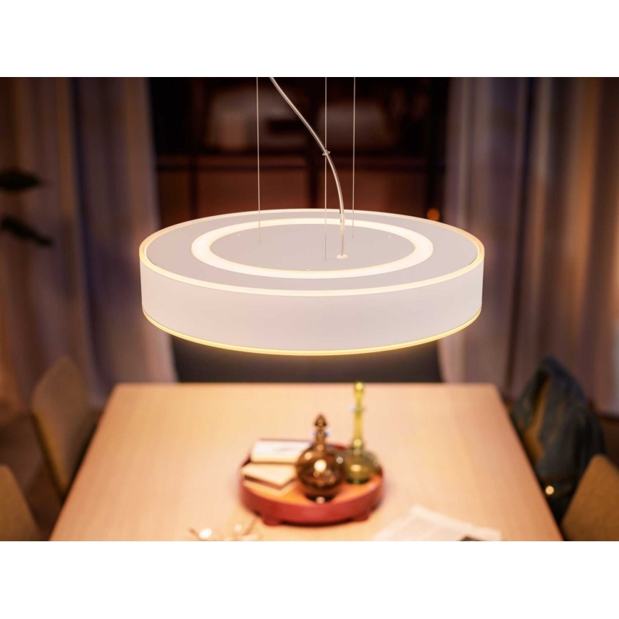 Philips - Led Dimmable κρεμαστό φωτιστικό οροφής Hue LED/33,5W/230V 2200-6500K λευκό + τηλεχειριστήριο