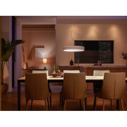 Philips - Led Dimmable κρεμαστό φωτιστικό οροφής Hue LED/33,5W/230V 2200-6500K λευκό + τηλεχειριστήριο