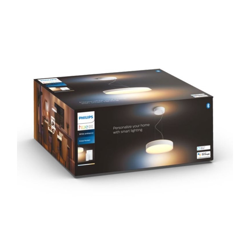 Philips - Led Dimmable κρεμαστό φωτιστικό οροφής Hue LED/33,5W/230V 2200-6500K λευκό + τηλεχειριστήριο
