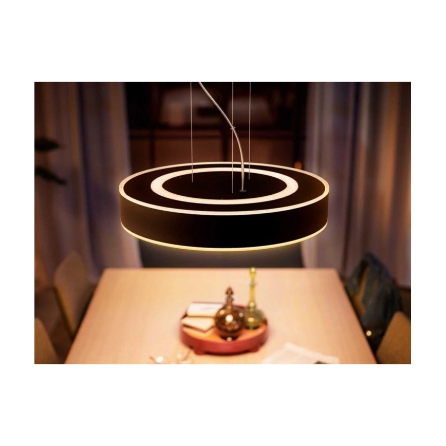 Philips - Led Dimmable κρεμαστό φωτιστικό οροφής Hue LED/33,5W/230V 2200-6500K μαύρο + τηλεχειριστήριο