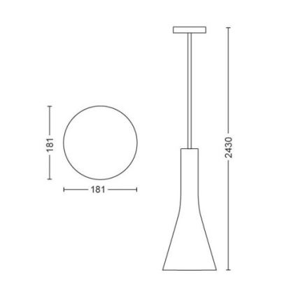 Philips - LED Dimmable πολύφωτο κρεμαστό Hue EXPLORE 1xE27/6W/230V 2200-6500K