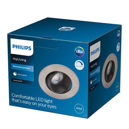 Philips - LED Dimmable φωτιστικό μπάνιου ABROSA 1xLED/9W/230V IP44