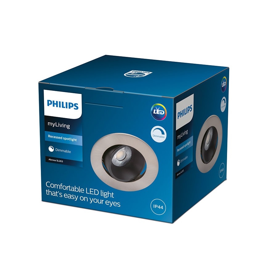 Philips - LED Dimmable φωτιστικό μπάνιου ABROSA 1xLED/9W/230V IP44