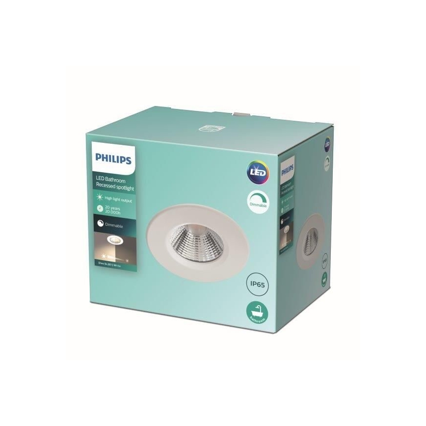 Philips - LED Dimmable φωτιστικό μπάνιου LED/5.5W/230V 2,700K IP65