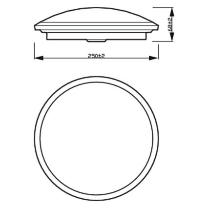 Philips - LED Dimmable φωτιστικό οροφής μπάνιου SCENE SWITCH LED/12W/230V IP44