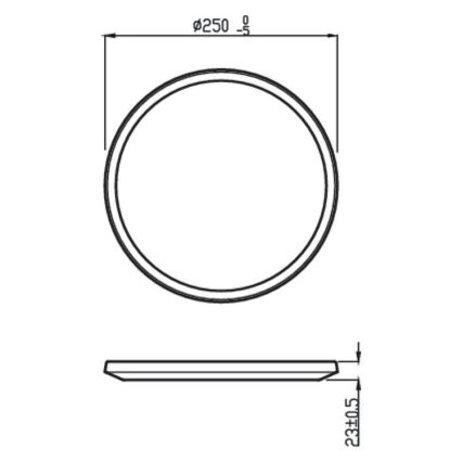 Philips - LED Dimmable φωτιστικό οροφής μπάνιου SCENE SWITCH LED/15W/230V IP44 2700K