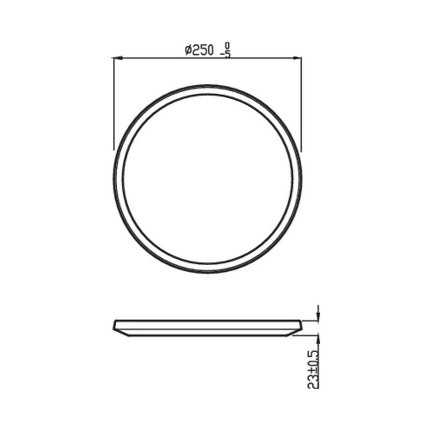 Philips - LED Dimmable φωτιστικό οροφής μπάνιου SCENE SWITCH LED/15W/230V IP44 2700K