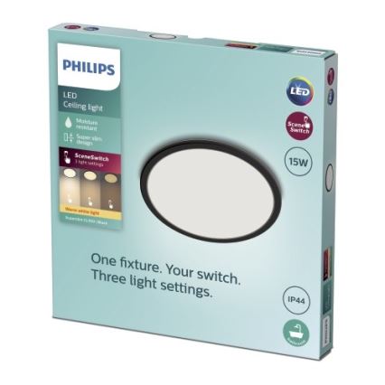 Philips - LED Dimmable φωτιστικό μπάνιου SCENE SWITCH LED/15W/230V IP44 2700K