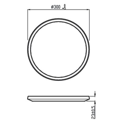 Philips - LED Dimmable φωτιστικό οροφής μπάνιου SCENE SWITCH LED/18W/230V IP44 2700K