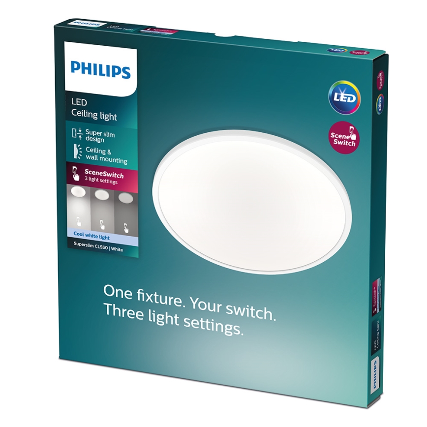 Philips - LED Dimmable φωτιστικό οροφής 1xLED/15W/230V 4000K