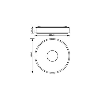 Philips - LED Dimmable φωτιστικό οροφής COINER SCENE SWITCH LED/24W/230V 2700K λευκό