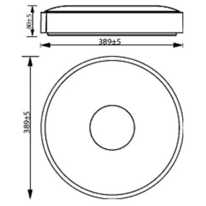 Philips - LED Dimmable φωτιστικό οροφής COINER SCENE SWITCH LED/24W/230V 4000K μαύρο
