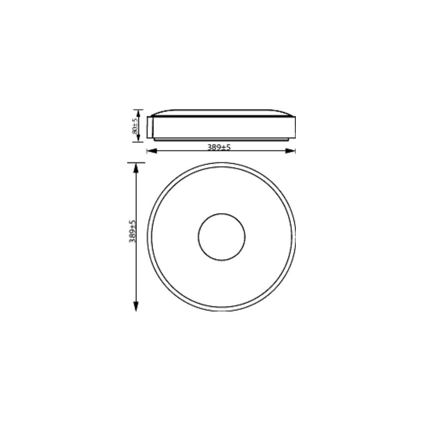 Philips - LED Dimmable φωτιστικό οροφής COINER SCENE SWITCH LED/24W/230V 4000K μαύρο