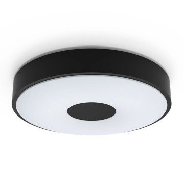 Philips - LED Dimmable φωτιστικό οροφής COINER SCENE SWITCH LED/24W/230V 4000K μαύρο