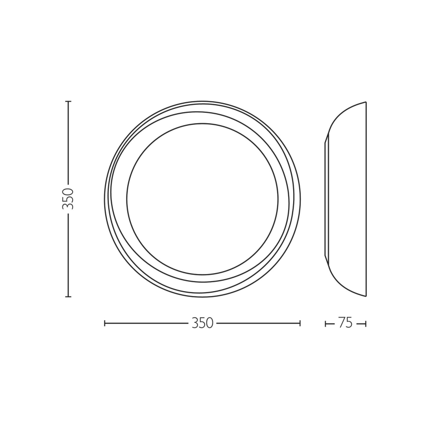 Philips - LED Dimmable φωτιστικό οροφής FLETA SCENE SWITCH LED/10W/230V 2700K διαφανής