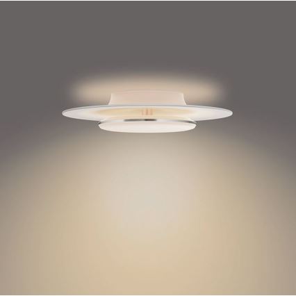 Philips- LED Dimmable φωτιστικό οροφής SCENE SWITCH LED/30W/230V 2700K ασήμι