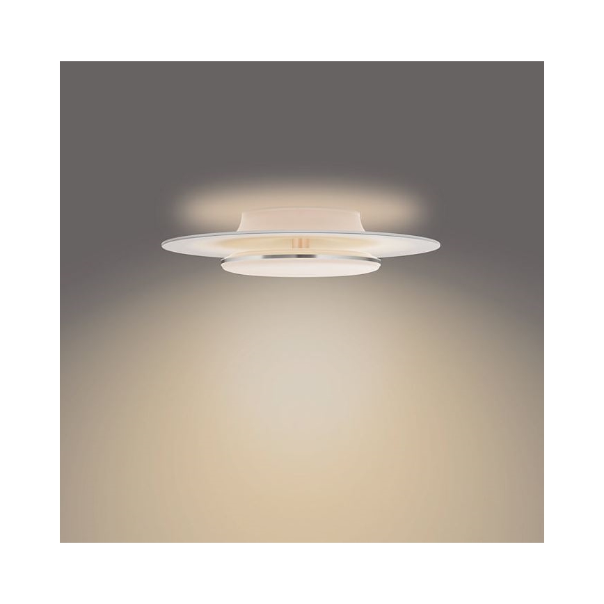 Philips- LED Dimmable φωτιστικό οροφής SCENE SWITCH LED/30W/230V 2700K ασήμι