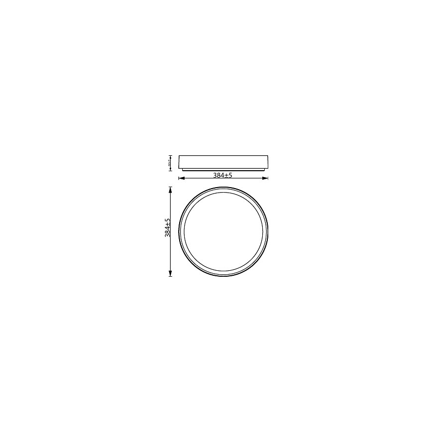 Philips - LED Dimmable φωτιστικό οροφής HANNO LED/24W/230V 2700K λευκό